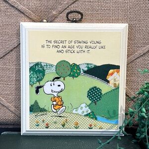 Vintage Hallmark, Snoopy plaque